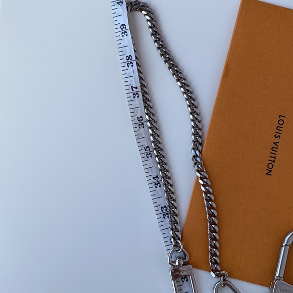 Rare Authentic Louis Vuitton Wallet Chain and Keychain 2 items 25.5” Unisex - Picture 14 of 17